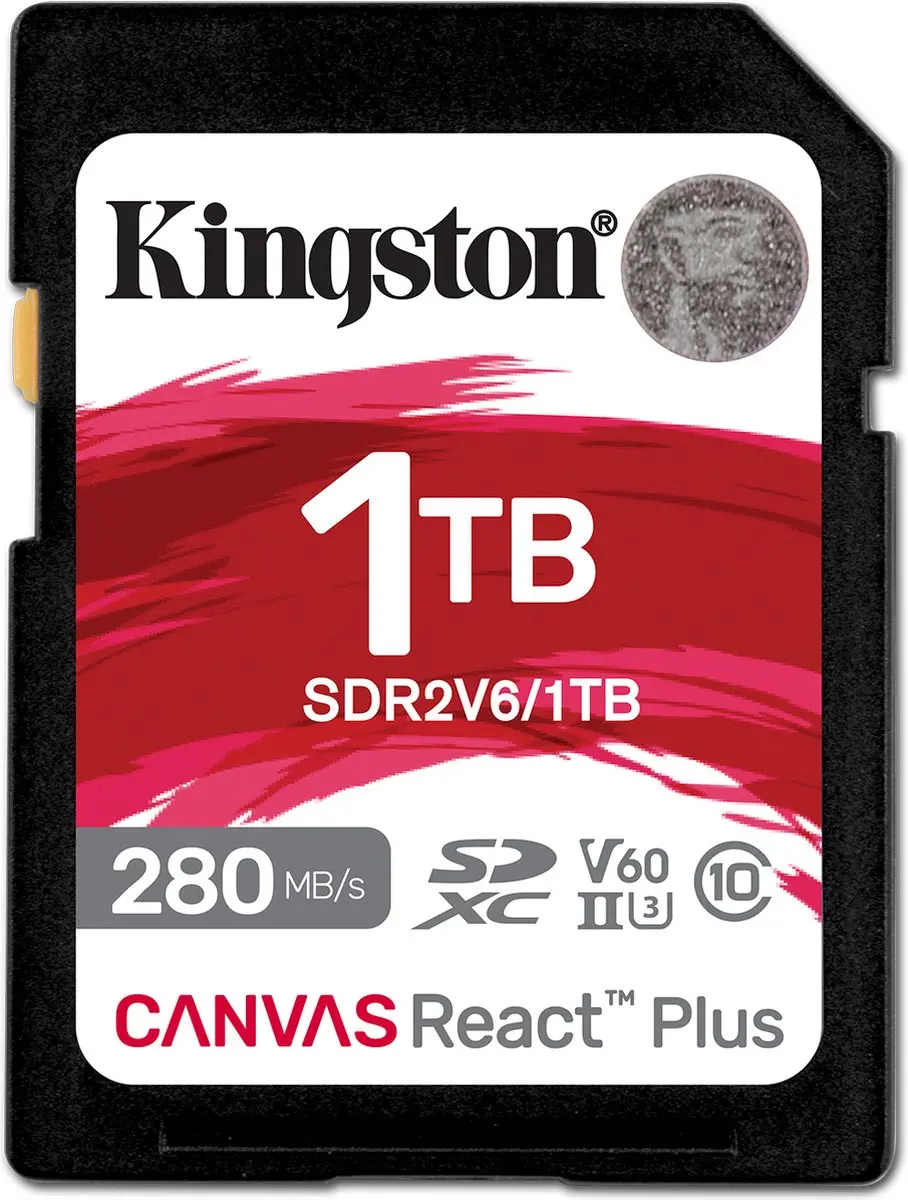 Kingston Canvas React Plus SDR2V6/1TB Geheugenkaart 1TB