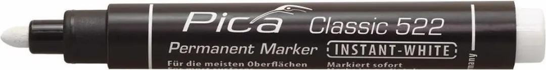 Pica 522/52 Permanent Marker rond wit VE=10
