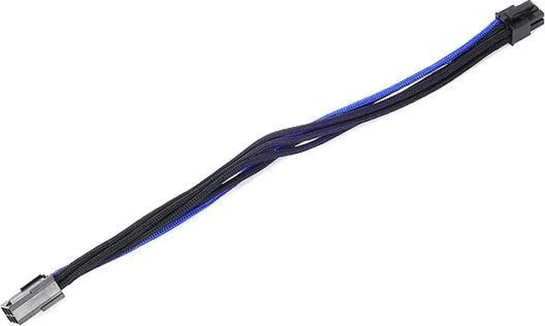 SilverStone PP07-IDE6BA Elektriciteitssnoer - Zwart/Blauw