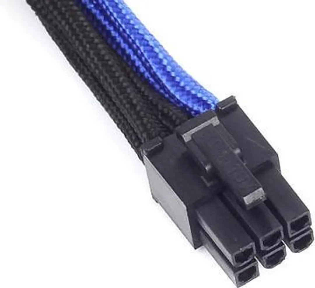 SilverStone PP07-IDE6BA Elektriciteitssnoer - Zwart/Blauw