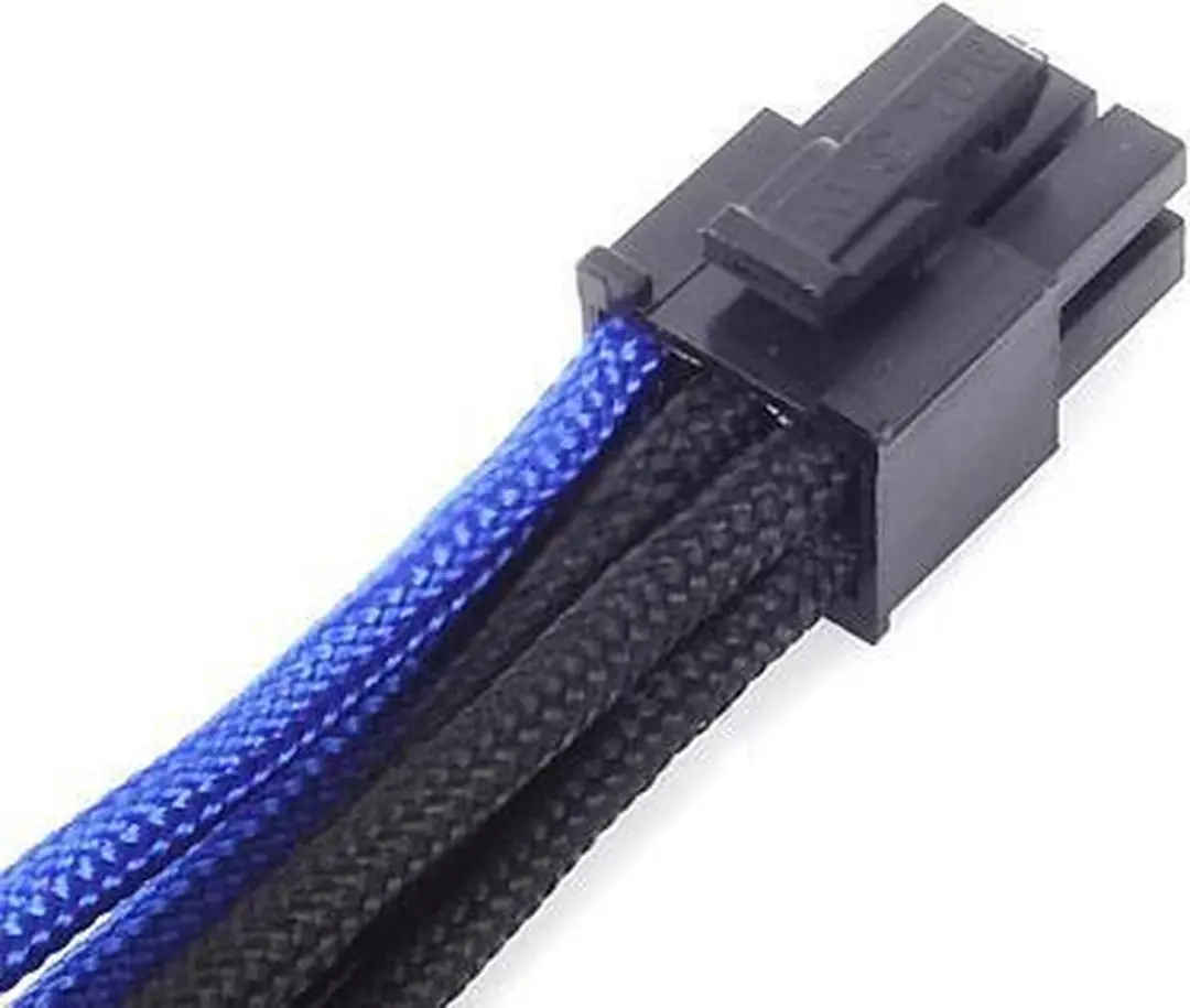 SilverStone PP07-IDE6BA Elektriciteitssnoer - Zwart/Blauw