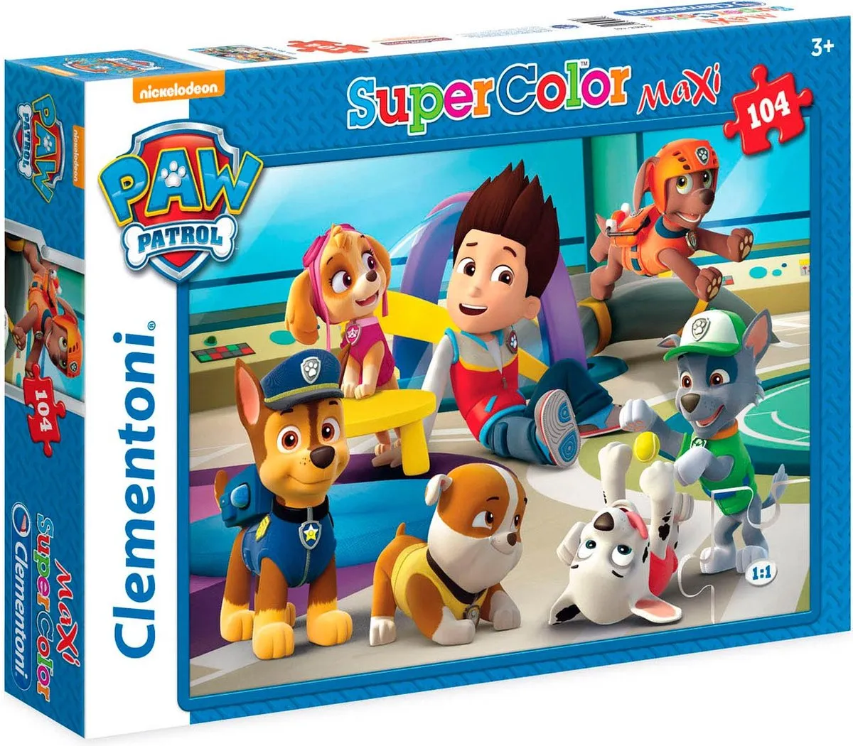 Clementoni Maxi Paw Patrol Puzzel 104 Stuks