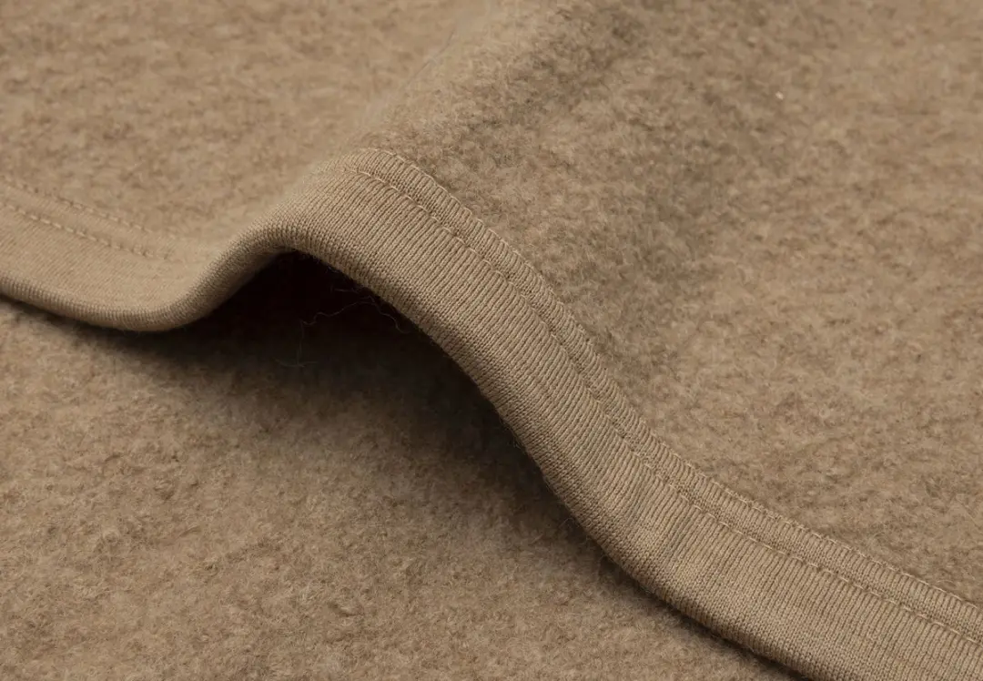 Jollein Baby Deken Wieg 75x100cm Merino Wol - Dark Hazel