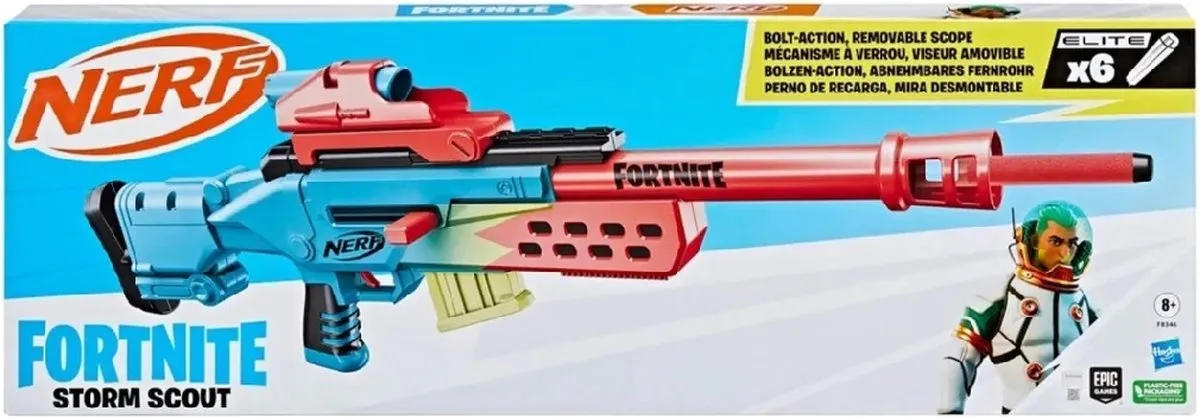 Nerf Fortnite Storm Scout F8346 - Blauw/Groen/Oranje