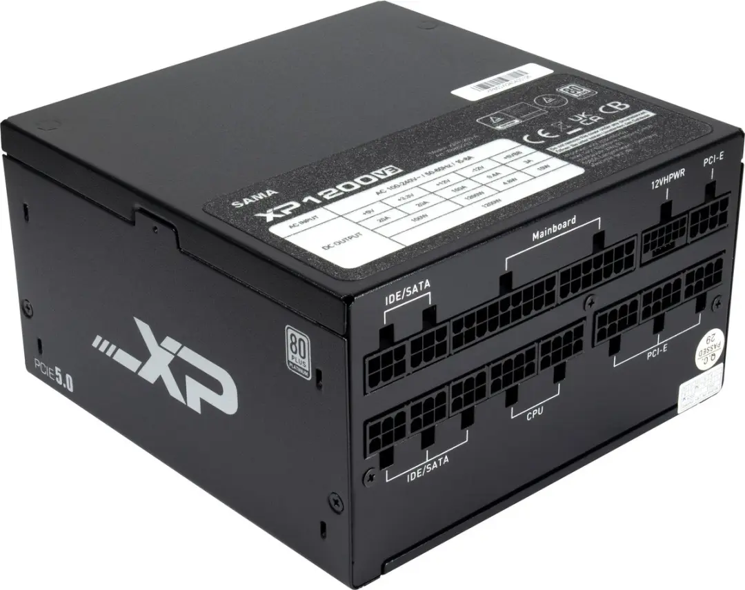Inter-Tech SAMA XPH-1200A Voeding 1200W - Zwart