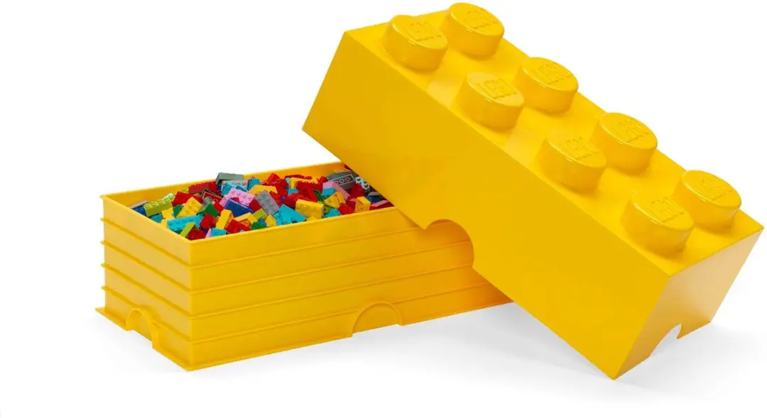 LEGO Brick 8 Opbergbox - Geel - afbeelding 4 van 6