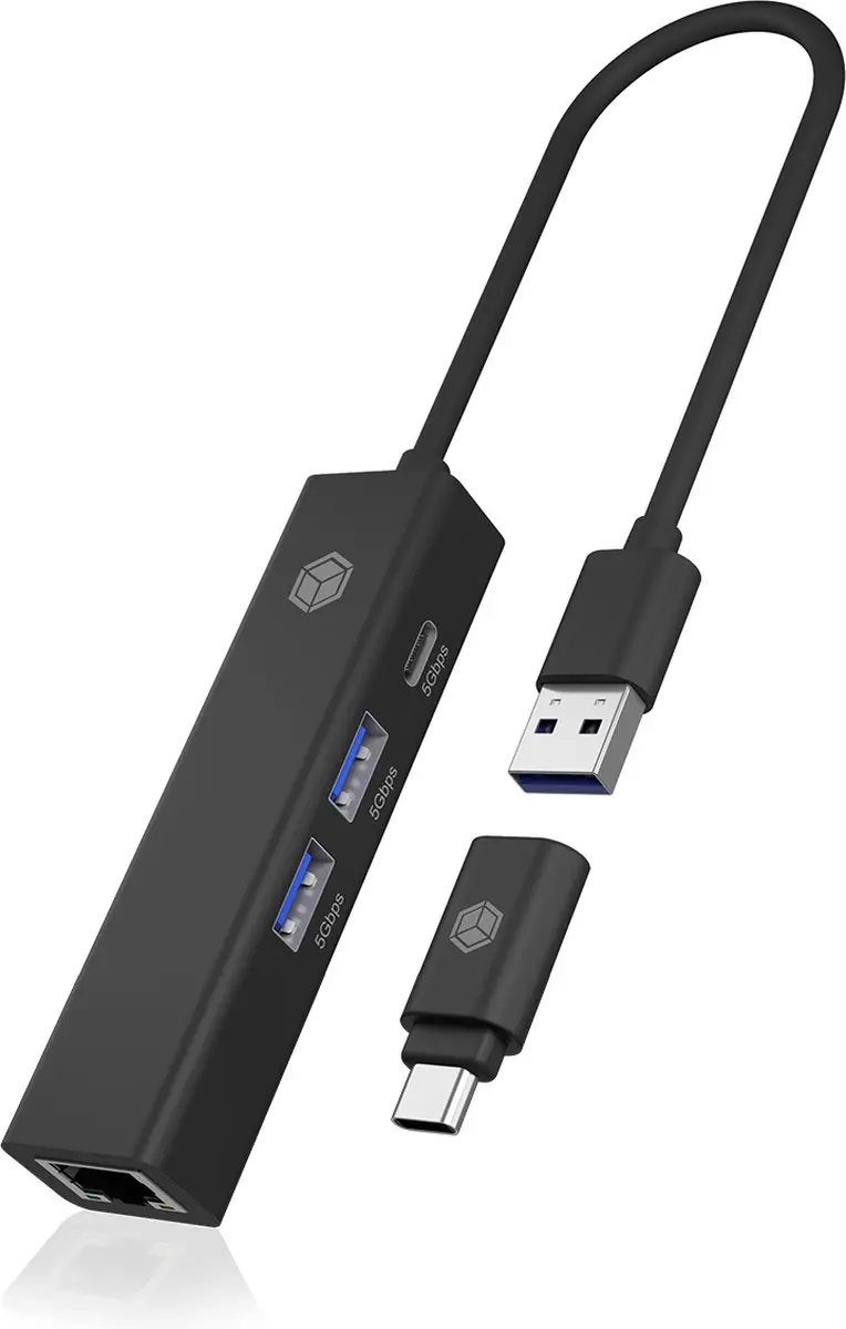RaidSonic ICY BOX IB-HUB1439-LAN USB 3.2 Hub