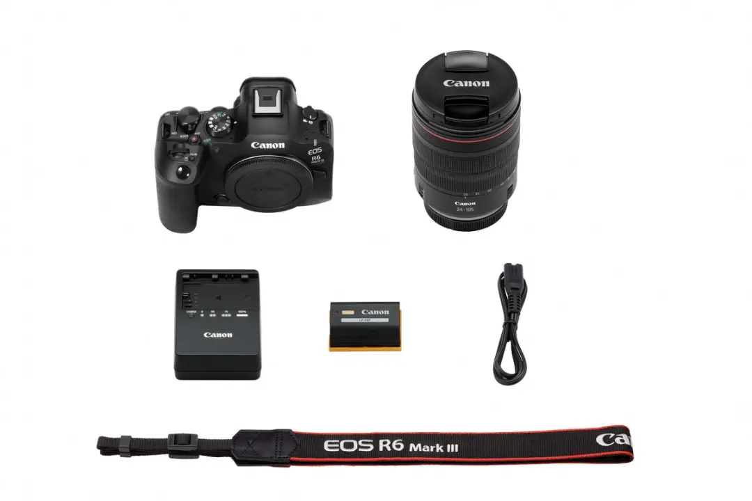 Canon EOS R6 Mark III RF 24-105mm F4 L IS USM - 32,5 MP - Zwart