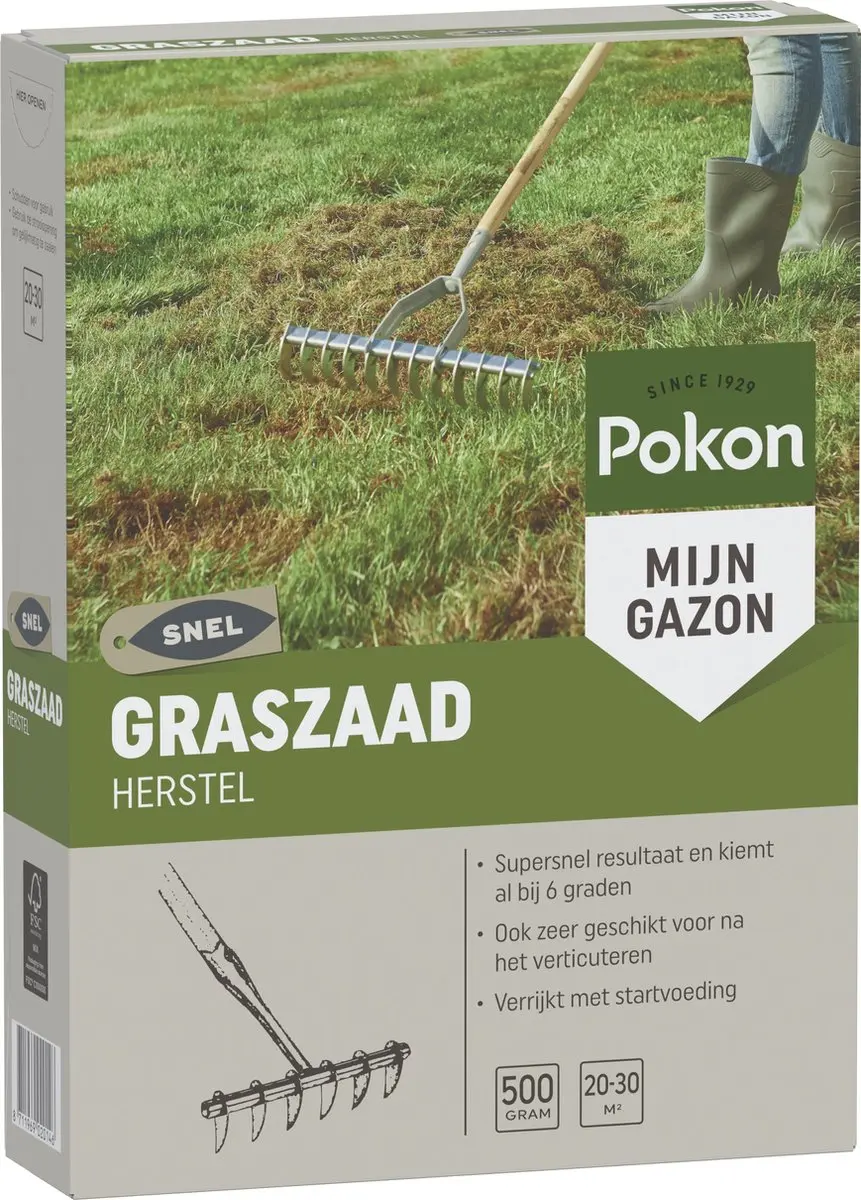 Pokon Graszaad Herstel 500g - 20-30m²