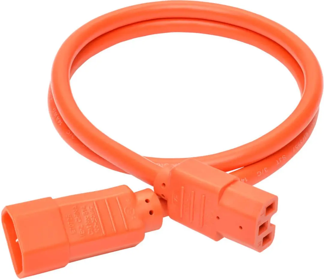 Tripp Lite P018-003-AOR Elektriciteitssnoer - 0,9m - C14/C15 - Oranje