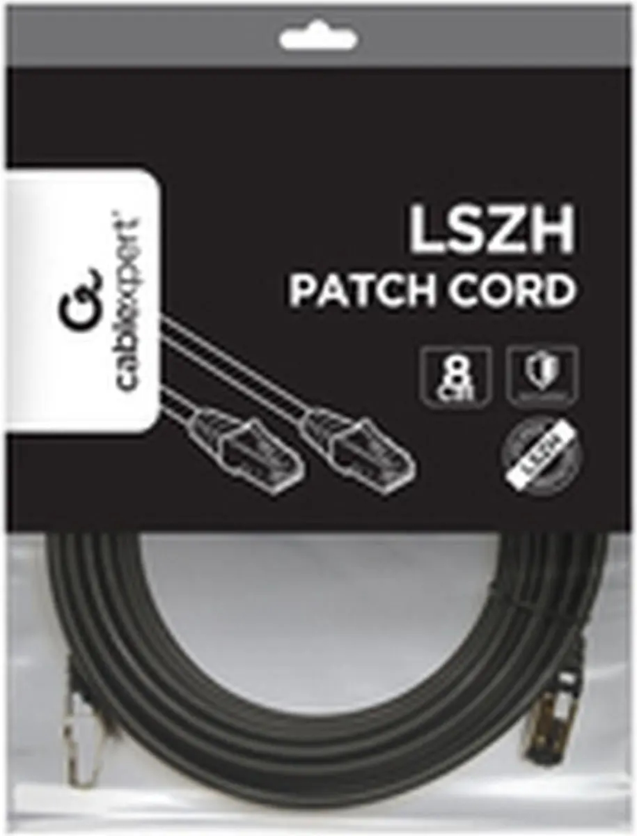 Cablexpert S/FTP Cat8 Netwerkkabel LSZH PP8-LSZHCU-BK-10M - 10m