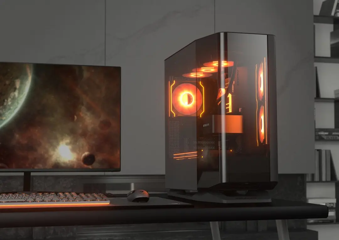 Cougar FV270 Gaming Midi Tower PC - Zwart