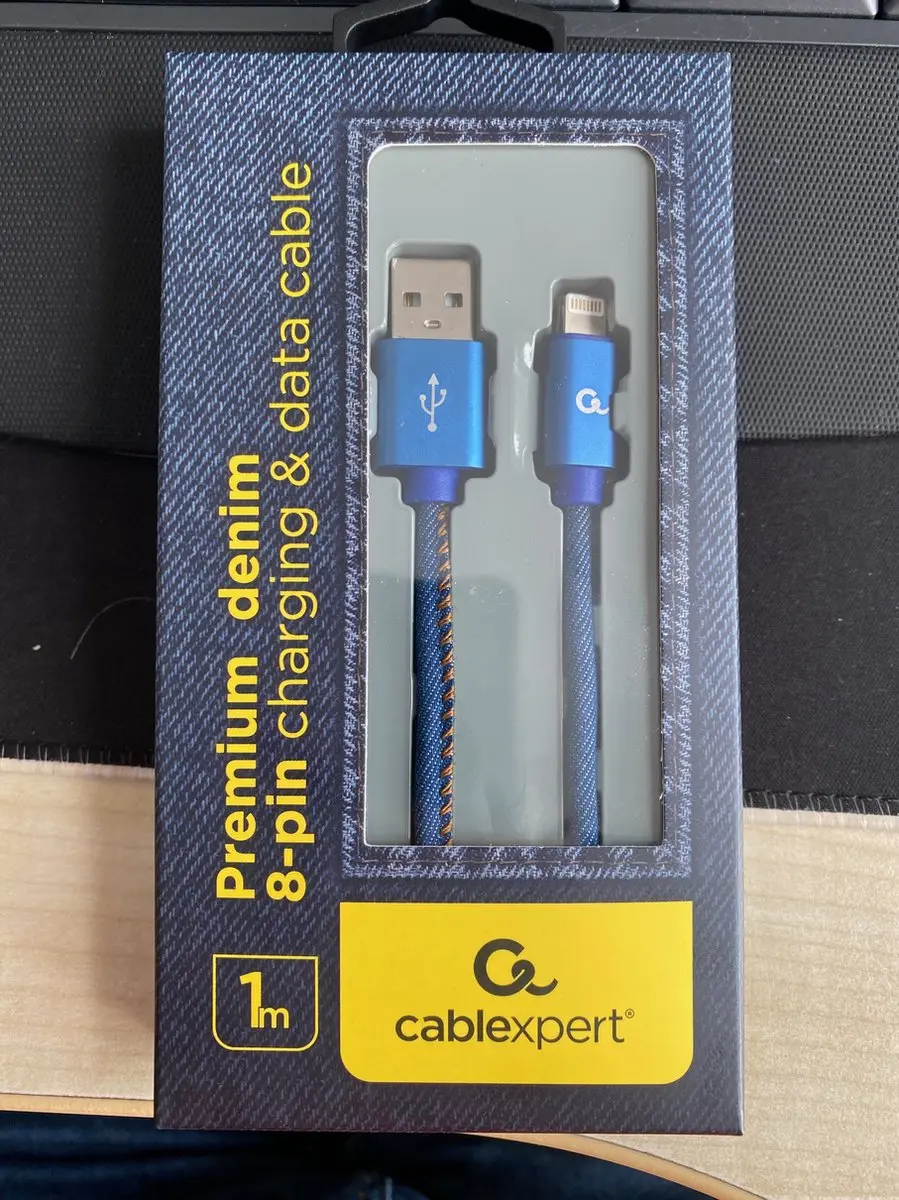 Cablexpert 8-Pin Kabel 1m Denim Blue