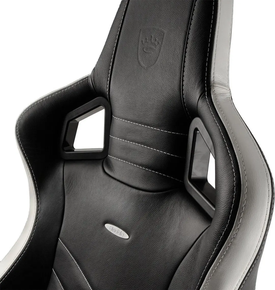 Noblechairs EPIC Real Leather Gaming Stoel - Zwart/Wit/Rood