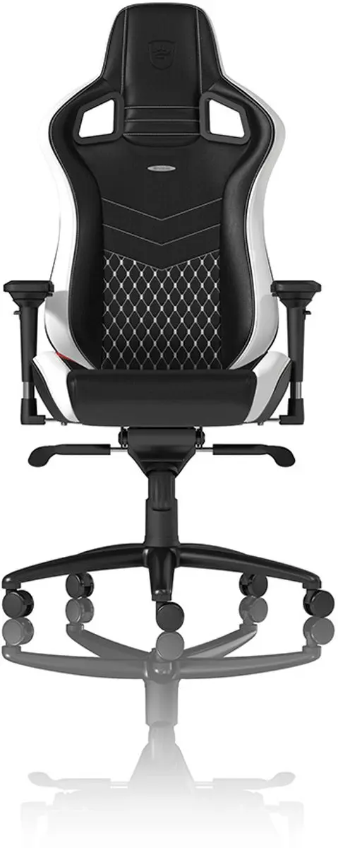 Noblechairs EPIC Real Leather Gaming Stoel - Zwart/Wit/Rood