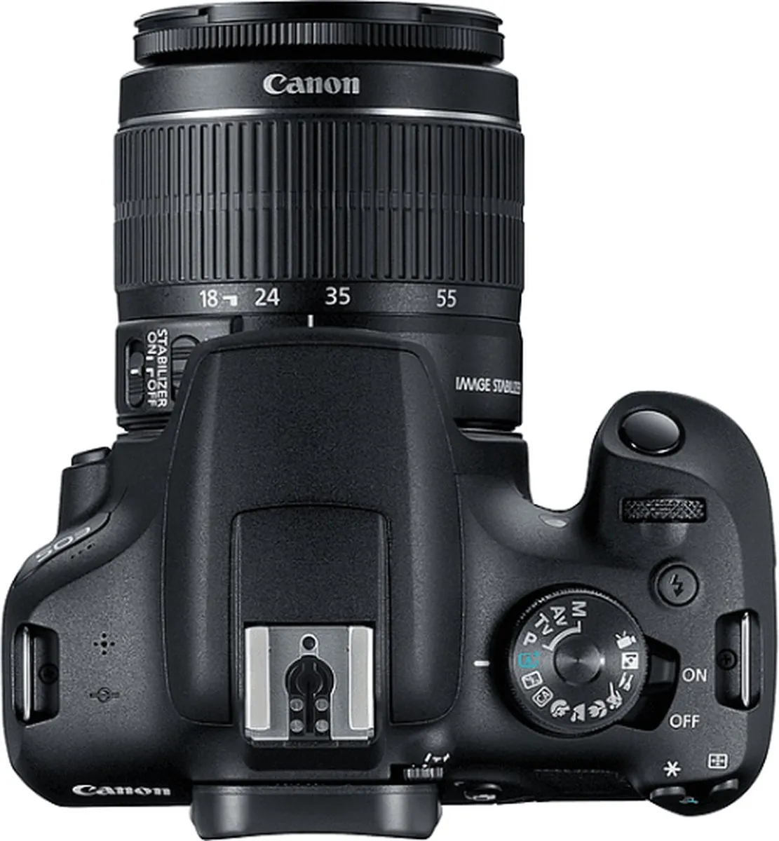 Canon EOS 2000D Spiegelreflexcamera - Zwart - 2728C003AA
