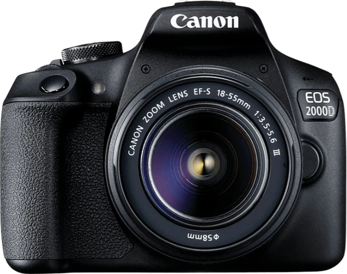 Canon EOS 2000D Spiegelreflexcamera - Zwart - 2728C003AA
