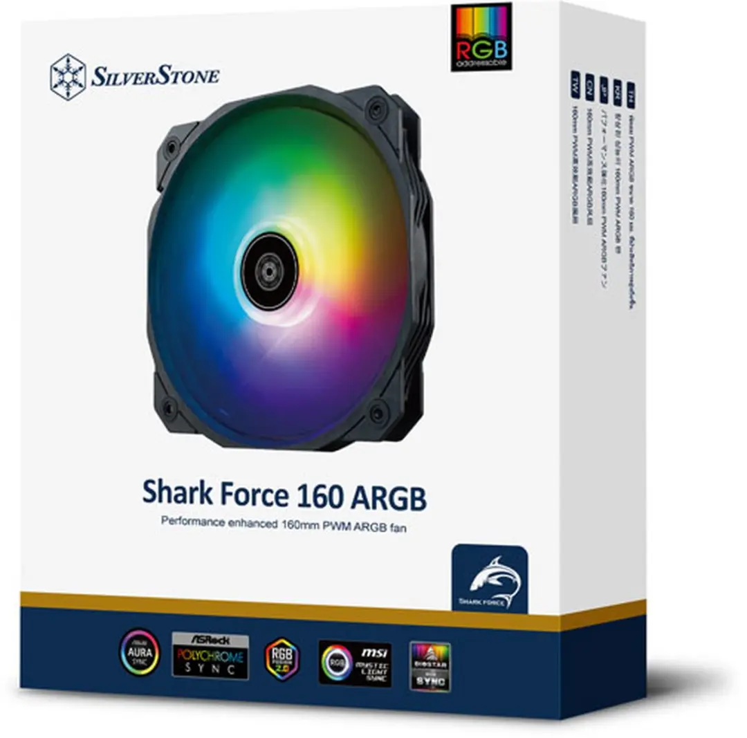 SilverStone Shark Force 160 ARGB Ventilator