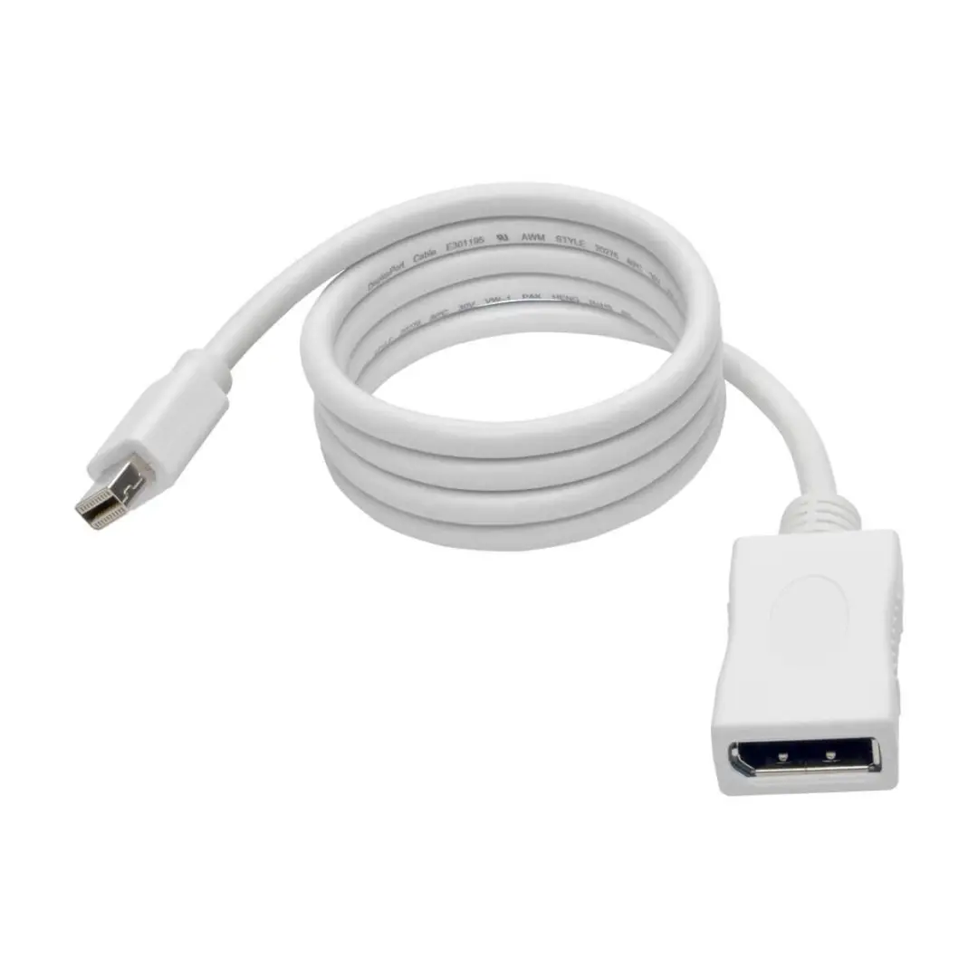 Tripp Lite P139-003-DP-V2B Mini DisplayPort naar DisplayPort Adapter - Wit