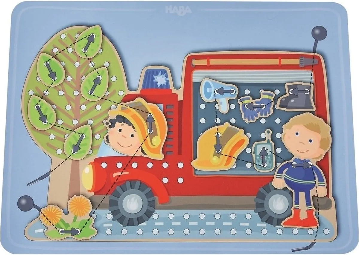 Haba Rijgspel In Actie Junior 37-delig - Multicolor