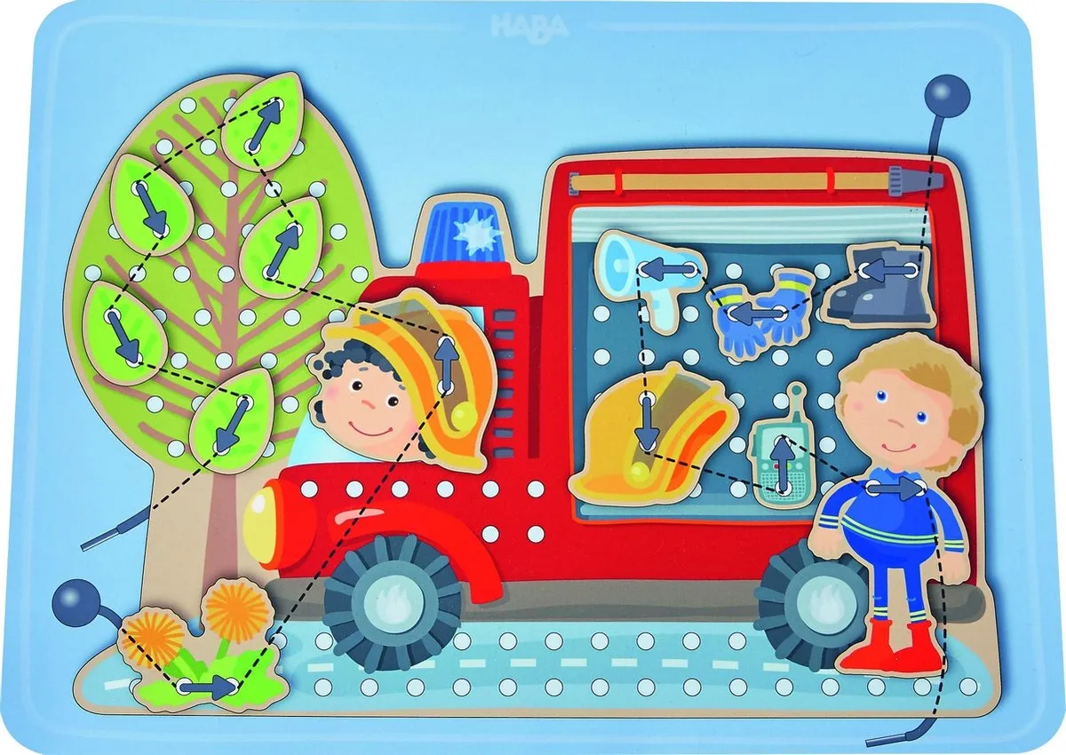 Haba Rijgspel In Actie Junior 37-delig - Multicolor