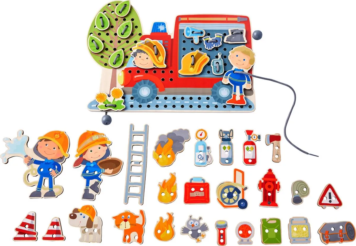 Haba Rijgspel In Actie Junior 37-delig - Multicolor