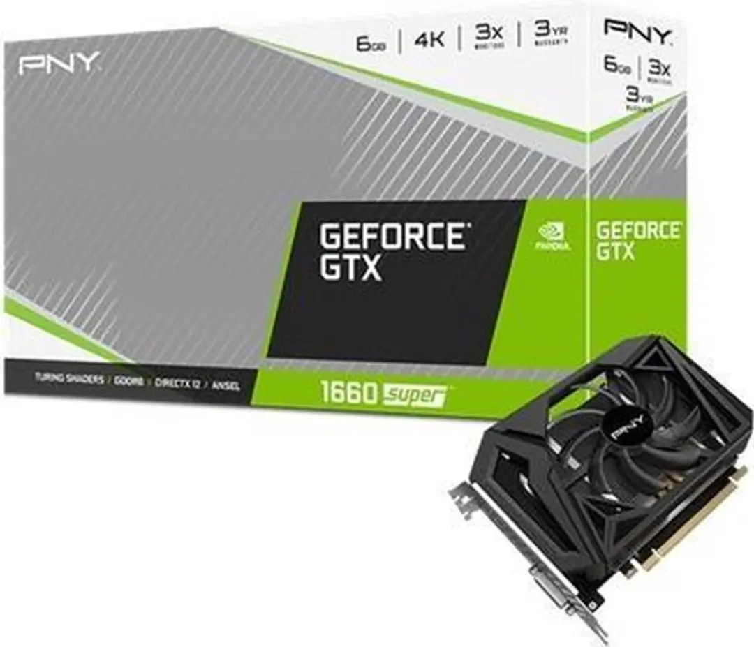 PNY GeForce GTX 1660 SUPER VCG16606SSFPPB Videokaart - Zwart
