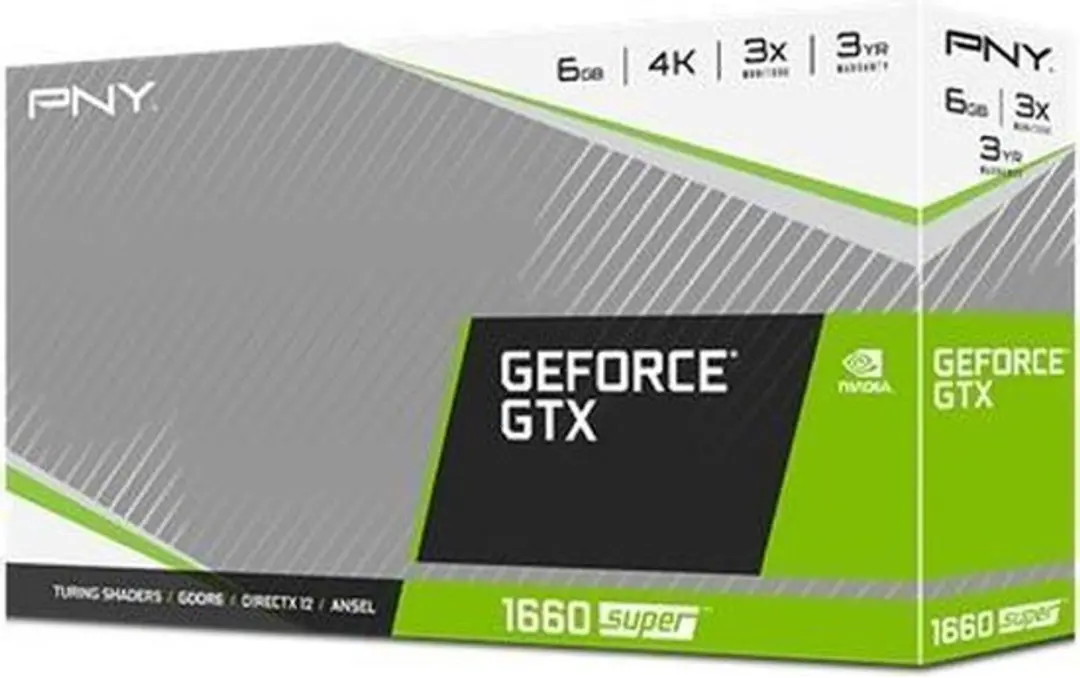 PNY GeForce GTX 1660 SUPER VCG16606SSFPPB Videokaart - Zwart