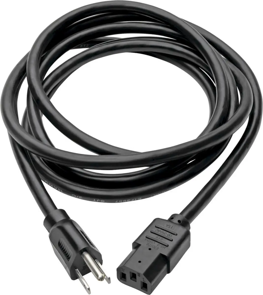 Tripp Lite NEMA 5-15P C13 Koppelaar 3.7m - Zwart