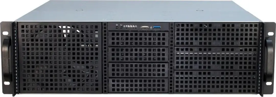 Inter-Tech 3U-30240 Rek - 14x 2.5" 12x 3.5" 6x 5.25" - Zwart