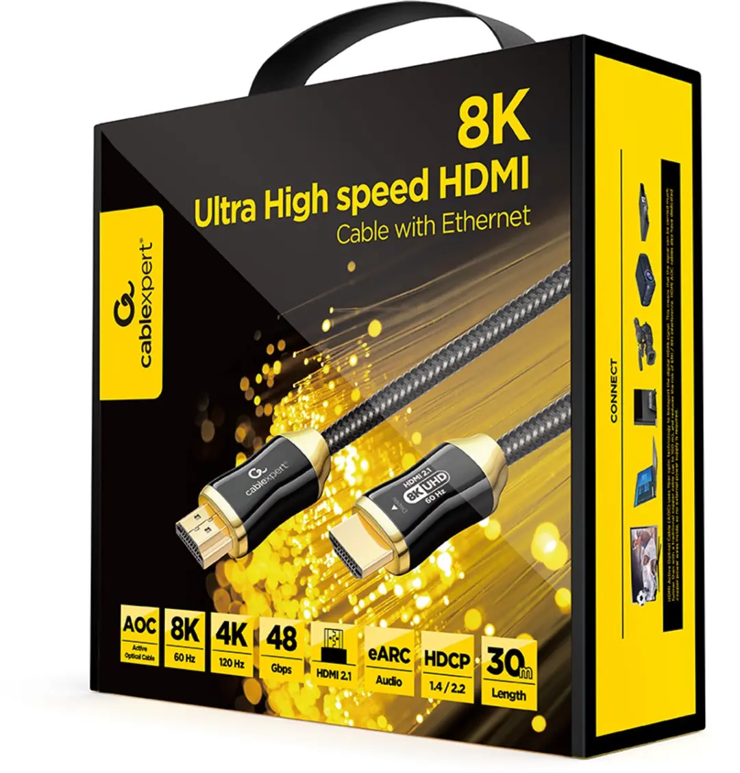 Cablexpert HDMI Active Optical Kabel 8K 60Hz - 30m - Zwart