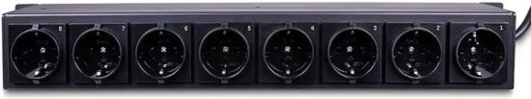 Lindy 73025 Energiedistributie 8x AC - 1.5U Zwart