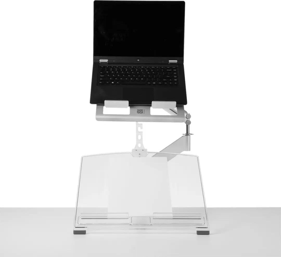 R-Go Morelia Laptophouder - 17-27 Inch - Matte Silver