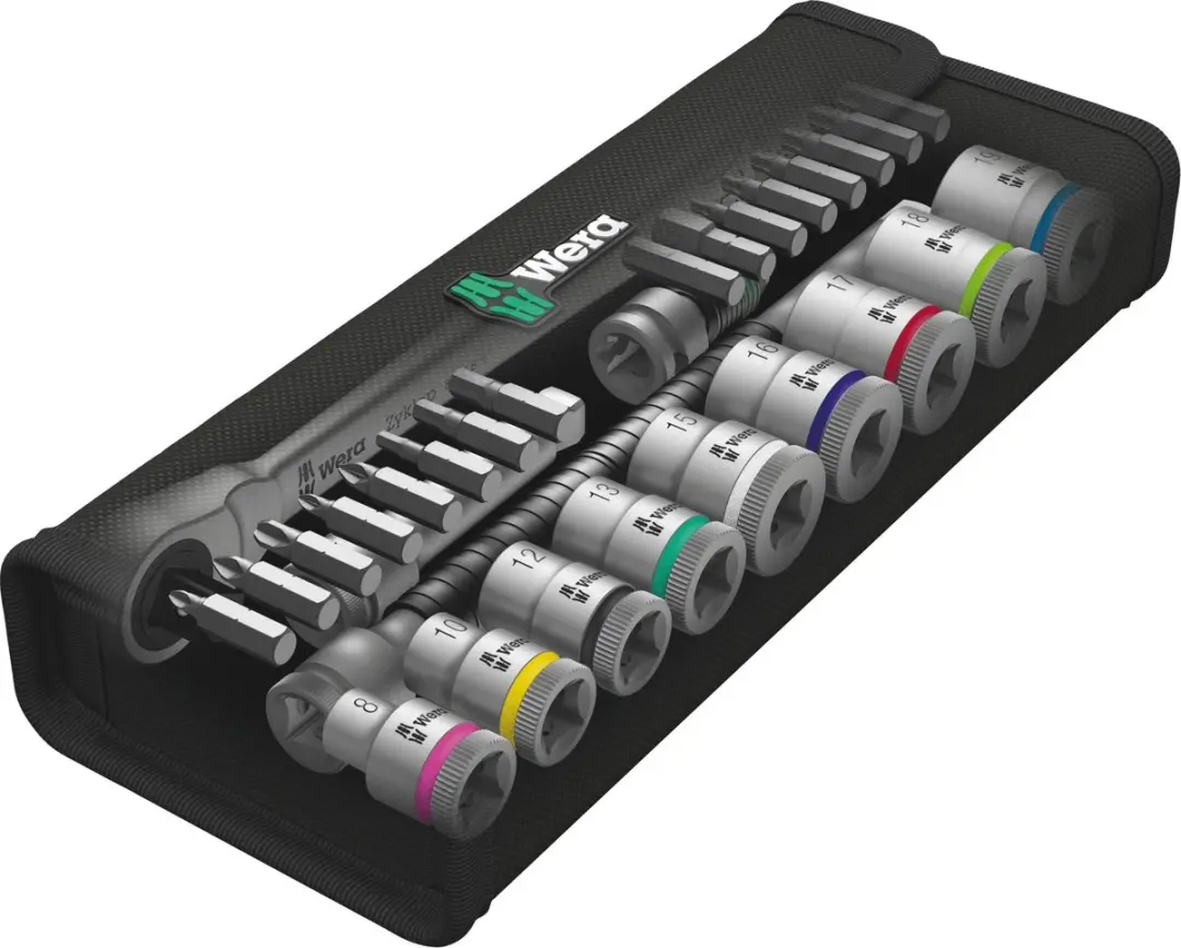 Wera 5004048001 8100 SB Zyklop Metal Doppenset 3/8" - 9-delig