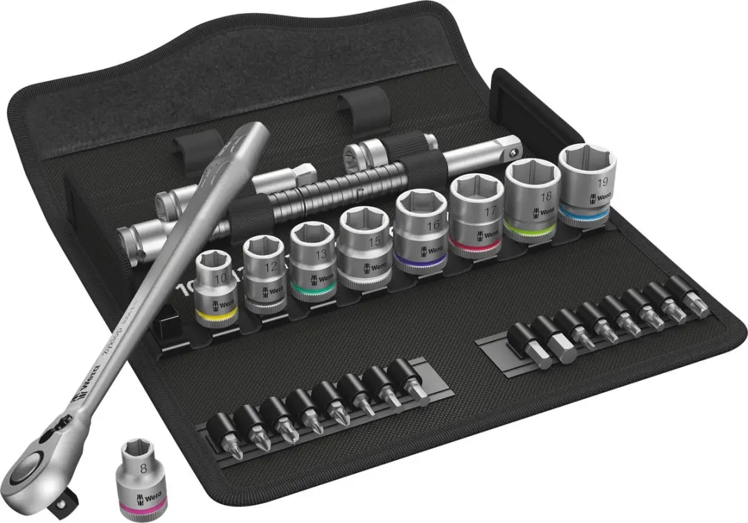 Wera 5004048001 8100 SB Zyklop Metal Doppenset 3/8"