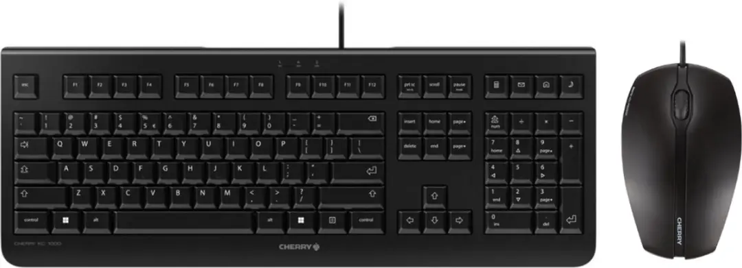 Cherry KC 1000 Toetsenbord & Muis Bundle - Zwart