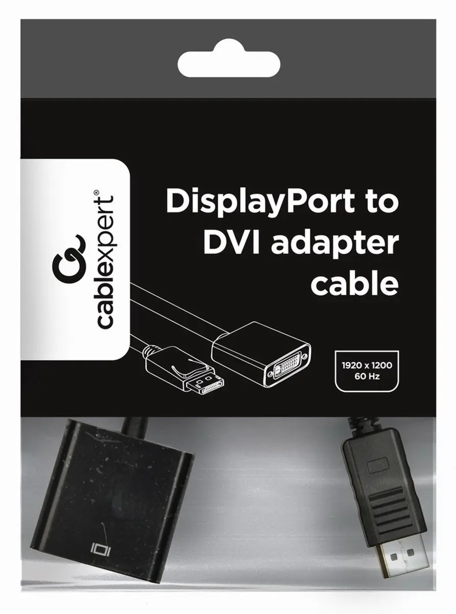 Cablexpert DisplayPort - DVI Adapter KD05698 - Zwart - afbeelding 6 van 6