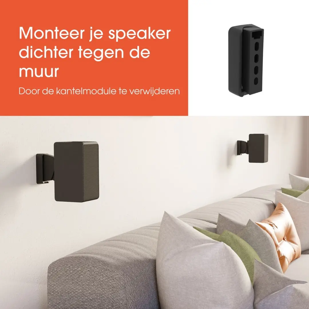 Vogel's SWM 3021 Surround Speaker Muurbeugel - 5 kg - Zwart - afbeelding 6 van 6