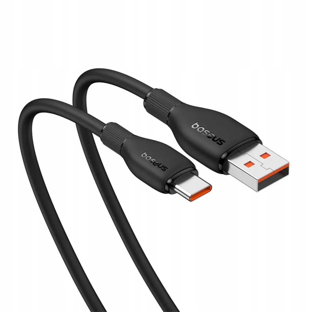 Baseus USB-A naar USB-C Kabel 100W 2m - Transparant