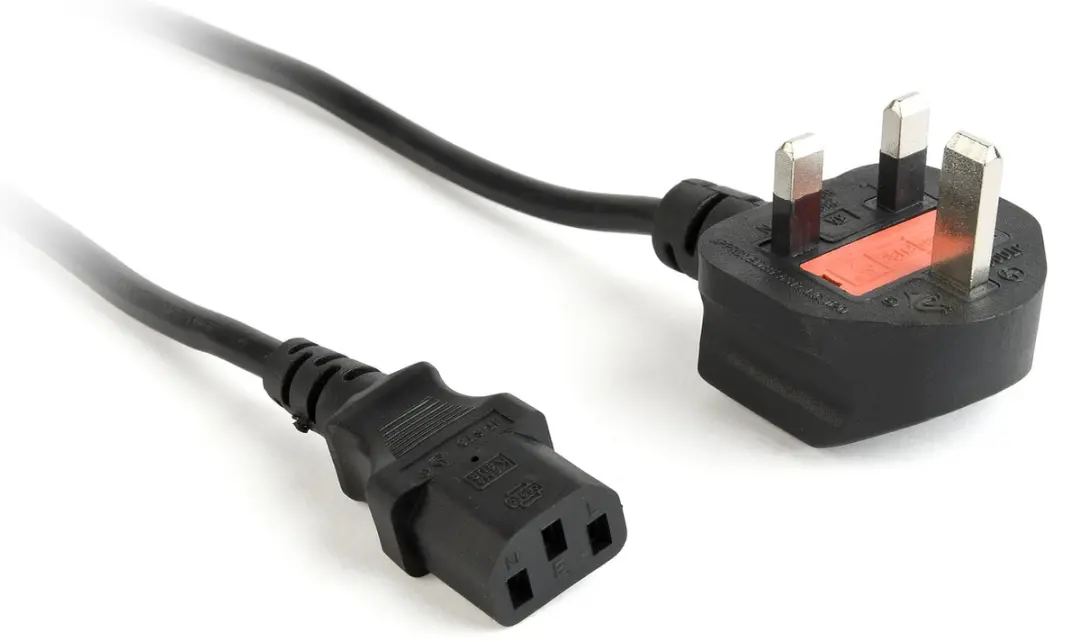 Cablexpert PC-187 Inwendig Zekering UK Geaard Netsnoer 1,8m - Zwart