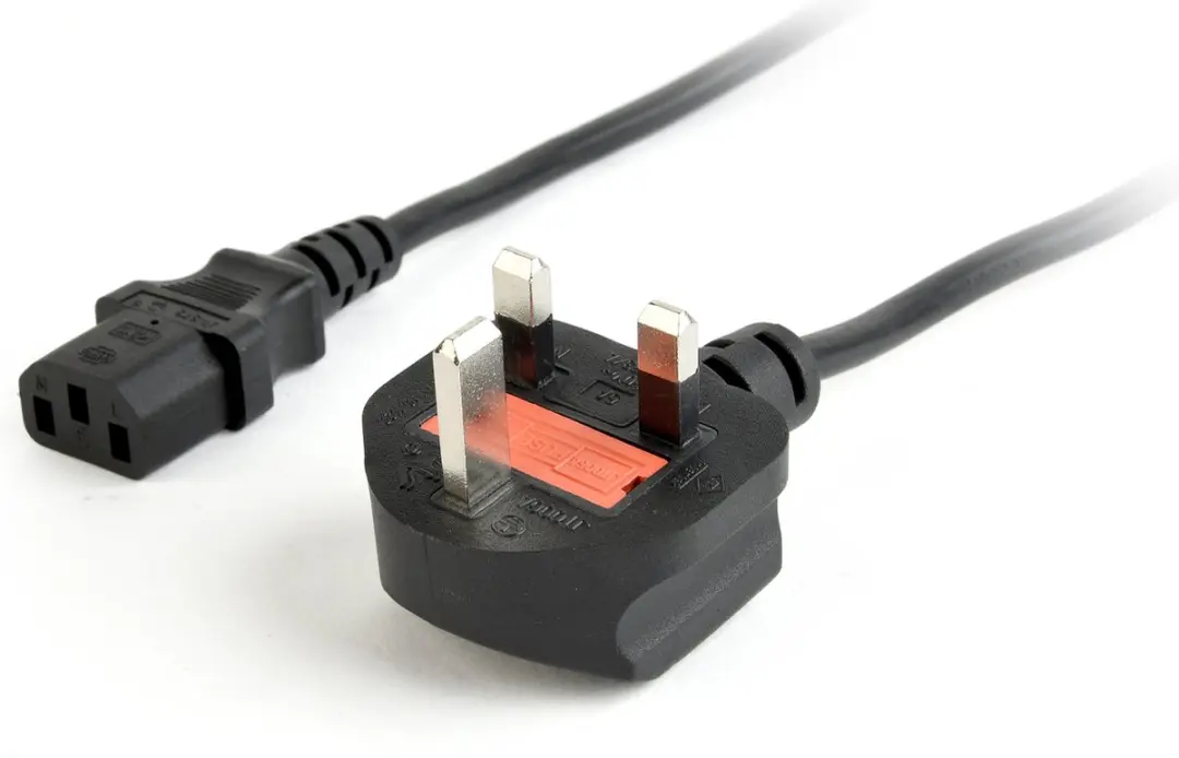 Cablexpert PC-187 Inwendig Zekering UK Geaard Netsnoer 1,8m - Zwart