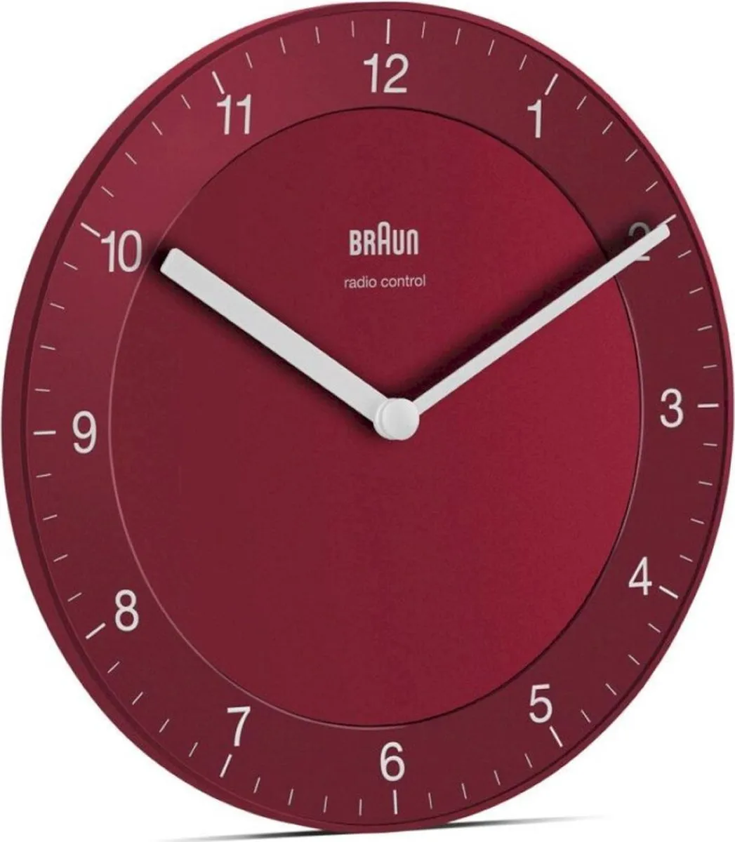 Braun BC06R-DCF Wandklok - Rood