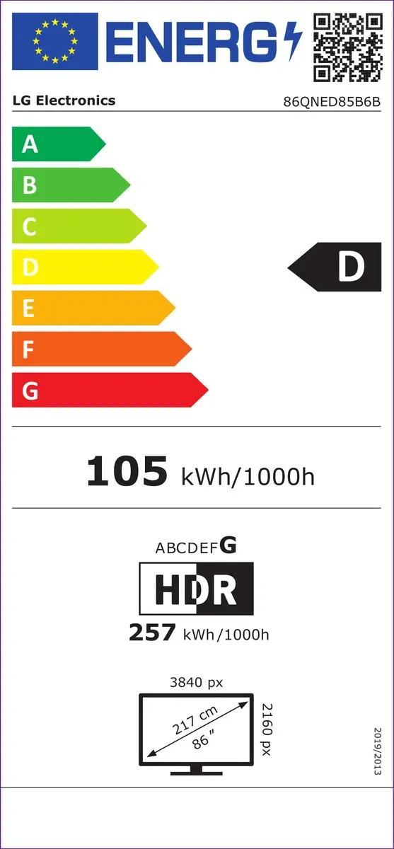 LG 86QNED85B6B 85 inch QNED TV - Zwart