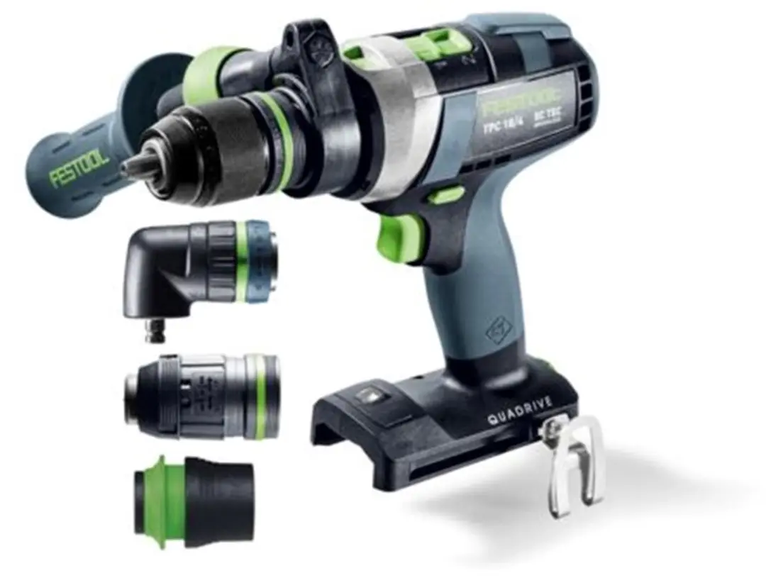 Festool TPC 18 Basic-Set QUADRIVE Accu Klop-/Schroefboormachine 18V