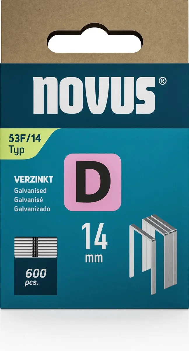 Novus D 53F Nieten 600 Stuks - 042-0792