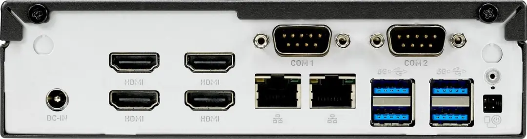 Shuttle XPC slim DH32U Barebone - 4x HDMI 2.0b - Zwart