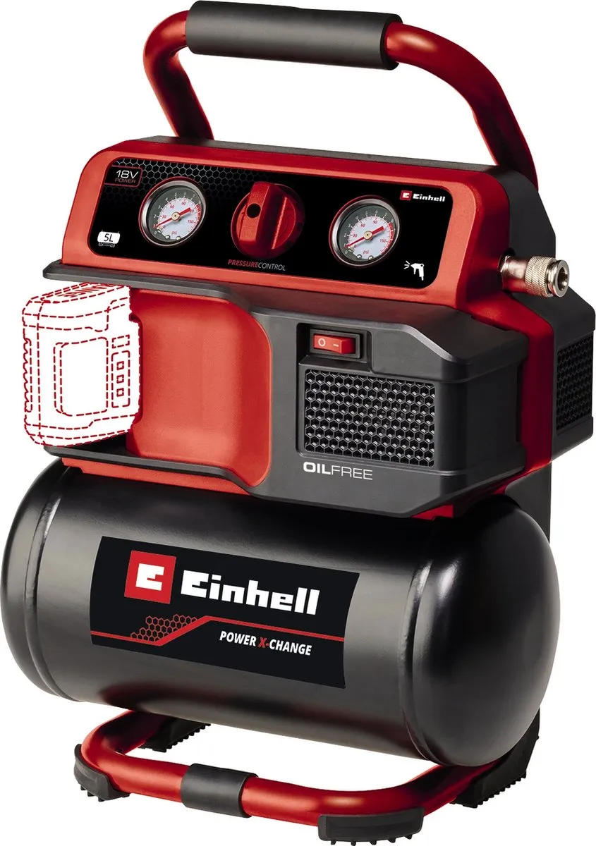 Einhell TE-AC 18/75 Li OF Accu Compressor 18V - 8 bar - 75 l/min