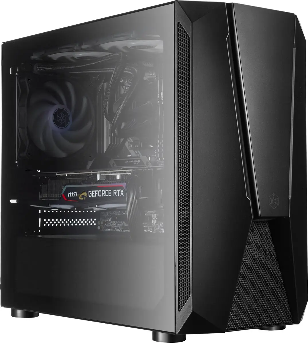 SilverStone SST-FAV1MB-PRO Ventilator - Zwart