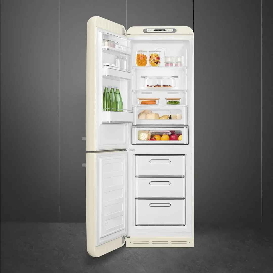 Smeg FAB32LCR6 Koel-Vriescombinatie Vrijstaand 331L - Crème