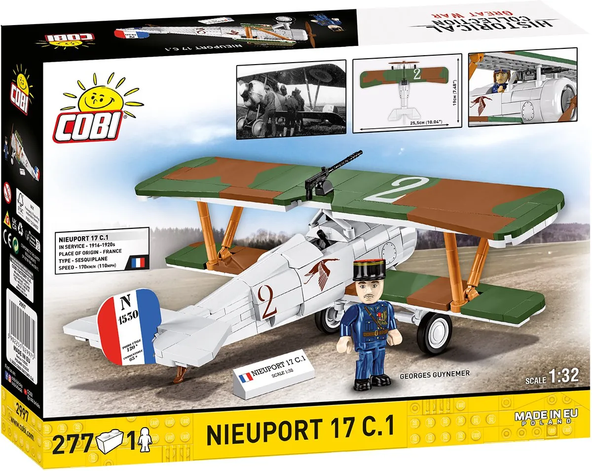 Cobi Nieuport 17C.1 - 275 Stukken - 1 Minifiguur
